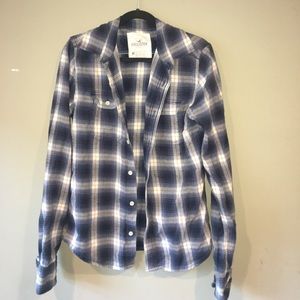 Hollister Button Up Collard Long Sleeve